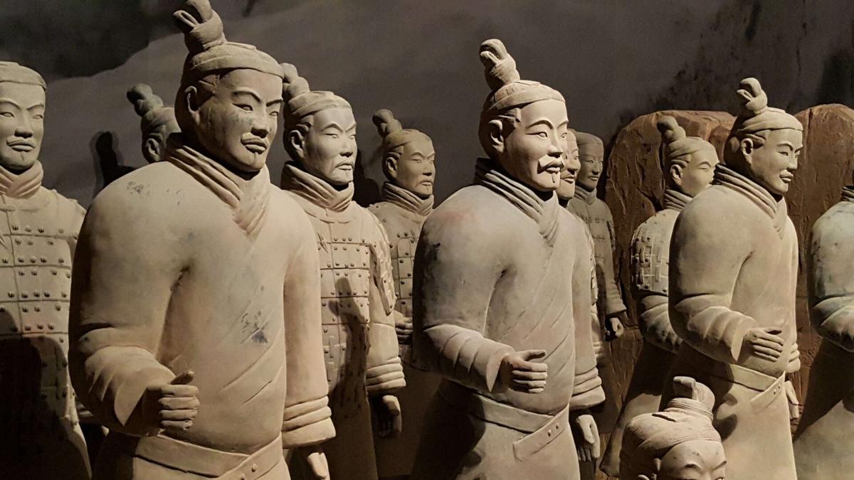 日本で行われた兵馬俑展