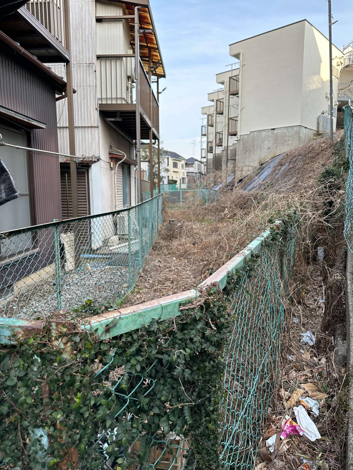 川跡を通り過ぎる